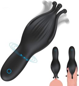 Sexy Toyz for Women & Couple Licking & Sucking toy for Women Female Silicone Multi-Speed Vibrating Suction Pump Female Lips Oral Tongue Massage Toy (Color: Black)